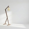 Benji Beige Jute Floor Lamp with Beige Jute Base