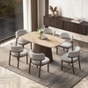 Nola Comapct 6 Seater Dining Table With 6 Dune Dining Chair