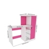 Marvel Study Table In Frosty White And Pink