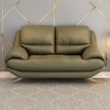 Clarkson 2 Seater Leatherette Sole in Olive Green Colour