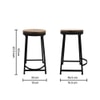 Metalsmith Metal Side Table in Black Finish