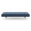 Zehnloch 3 Seater Click Clack Sofa cum Bed In Midnight Indigo Blue Colour