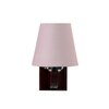 Devansh Solid Wood Electric Wall Light in Grey Colour with Grey Shade Count of 1 Light