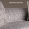 Opus 3 Seater Fabric Sofa in Dusk Grey Colour