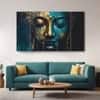 The Castle Decor Lord Buddha Meditation Wall Art Framed Painting 27x48 Inch (Style 13)