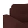 Verona Premium 1 Seater Fabric Sofa in Deep Crimson Velvet Colour