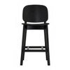 Scandinavian Cora Counter Chair Black Matte Finish
