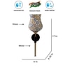 Devansh Metal Electric Wall Light in Black Colour with Multi Shade Count of 1 Light