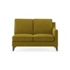 Abbey Sectional Sofa (Colour : Olive Green, Cushion : Hard, Seater : Left Aligned 2 Seater + Left Aligned Chaise)