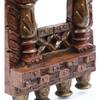Desert Art Solid Wood Jharokha Wall Frame 10 Inch in Copper Colour