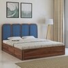 Aaram Wooden King Size Bed With Box Storage in Provincial Teak Finish