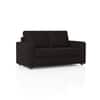 Apollo Compact 2 Seater  Fabric Sofa In Deep Brown Velvet Colour