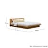 Hexa Engineered Wood Modern Queen Bed With Headboard Without Storage In Giant Wood