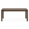 Atlas Crest Storage Solid Wood 6 Seater Dining Table In Danish Walnut Finish