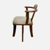 Vanilla Fabric Accent Chair in Cream Colour