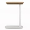 Otis Engineered Wood C Table in White & Oak Finish