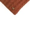 Colette Dark Coffee Cushion Cover 16X16  Inches
