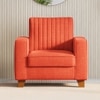 Apollo Neo 1 Seater Fabric Sofa In Lava Colour