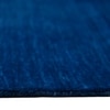 Charlie Navy Blue Solid Woven Wool 5X3 Feet Carpet