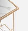 Gold Metal Side Table in Gold Colour