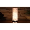 Multicolor cotton table lamp with Steel Base -15