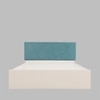 Kosha Engineered Wood Queen  Size Bed With Hydraulic Storage (Melamine Finish, White Colour)