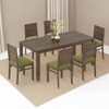Atlas Solid Wood 6 Seater Dining Table with Atlas Dining chair Set