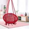 Swingzy Cotton Round Swing for Adults Red Without Accessories