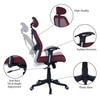 Reaii Mid Back Ergonomic Chair in Maroon Colour