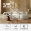 Zenliving Wood 3 Seater With Upholstery Non Storage Sofa In White Colour