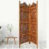 Irit Solid Wood 4 Panel Room Divider