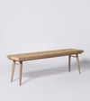 Burk Solid Wood Bench In  Natural  Finish
