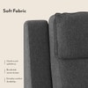 Emila Right Aligned Three Seater Sectional Recliner in Grey Colour