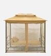 Fribourg Garden Gazebo Swing Cum Bed In Beige Finish