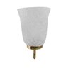 Devansh Metal Electric Wall Light in Gold Colour with White Shade Count of 1 Light