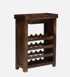 Anhandler Sheesham Wood Bar Cabinet In Provincial Teak Finish By Mudramark