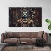 The Castle Decor Shiva Mahadev Wall Art Framed Painting 27x48 Inch