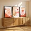 The Castle Decor Boho Abstract Botanical Wall Art Set of 3 Design 11 11x17 Inch