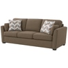 Sehran 3 Seater Sofa In Fabric Brown Color
