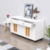 Hexa Red Multipurpose Storage Cabinet With 2 Drawer 4 Door in Frosty White Colour