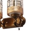 Eliante Modern Wall Lights Mild Steel & Glass Material Antique & Champaign Finish
