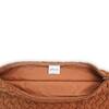 Criss Cross Medium Brown Cotton Knitted Decorative Cushion Cover 12 x 20 Inches