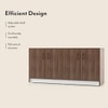 Alex 18 Pair Shoe Rack in Classic Walnut Finish
