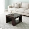 Piante Sheesham Wood Contemporary Rectangle Coffee Table In Dark Mahagony Finish