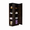 Hexa Red Wooden 1 Door Wardrobe with Hanging Space in Flower Wenge Colour