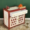 D'Dass Big White Sheesham and Mdf Wooden Temple For Pooja With Cabinet