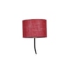 Donahue Maroon Cotton Shade Floor Lamp