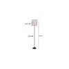 Hadley Zig Zag Iron Floor lamp with Cotton Drum Multicolor Shade (Z29)