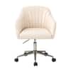 Doe Buck Colm Modern Beige Leatherette Office Chair