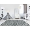 Clarissa Graphite Geometric Hand-Tufted Wool 7.5X5 Feet Carpet